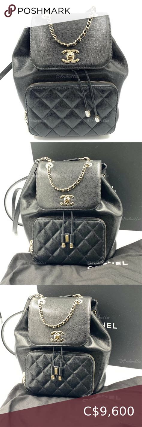 chanel business affinity backpack outfit|chanel drawstring backpack.